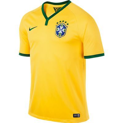 Nike Brasil Home Soccer Jersey World Cup 2014