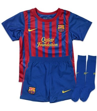 Nike Barcelona Mini Kit Home Soccer Kit 2011-2012
