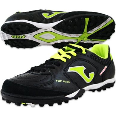 Joma Top Flex 2011 TF 101 Black-Lime Turf Soccer Shoes