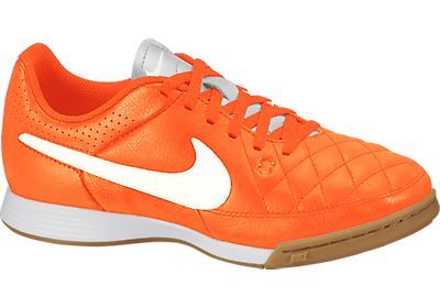 T Tien jaar idee Nike JR Tiempo Genio Leather IC Orange