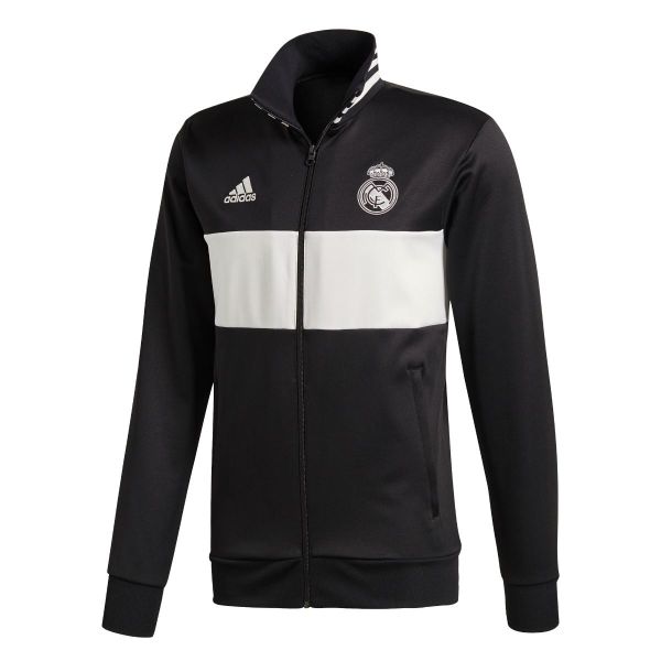 adidas Men Real Madrid 3-Stripes Track Jacket 