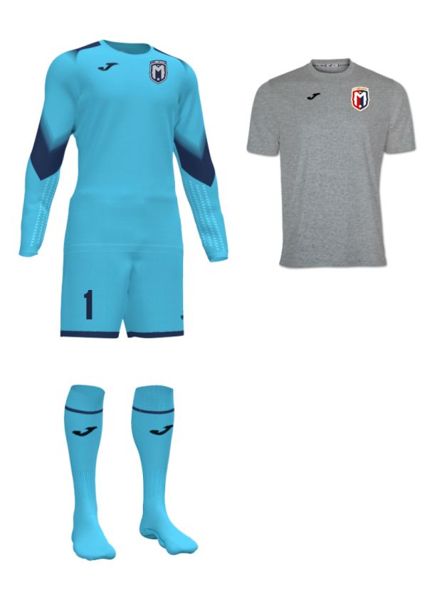 FC Montgomery Boy/Men GK Kit Turquoise 
