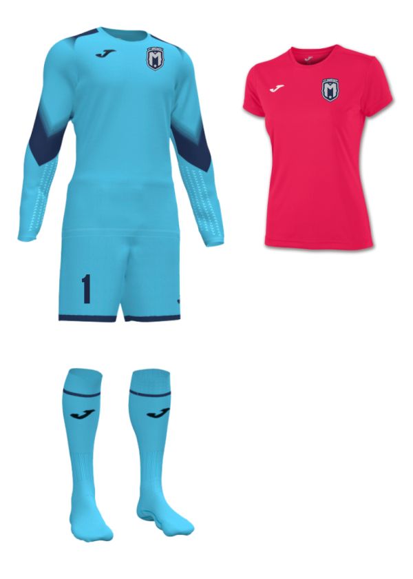 FC Montgomery Girl/Women GK Kit Turquoise 
