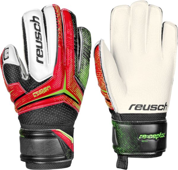 Reusch Receptor RG Goalkeeper Gloves Junior Black black/white 