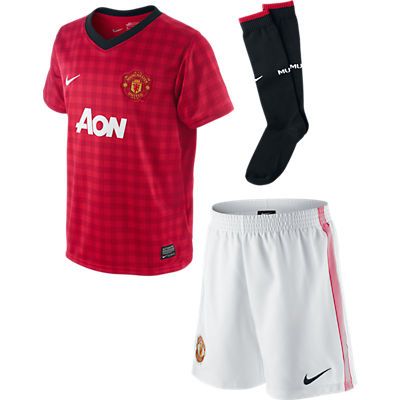 Nike Man United LT Boys Home Kit 2012