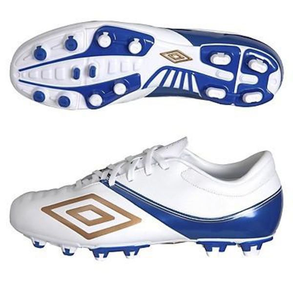 Umbro Stealth II Prem C9W White/Bronze Firm Ground Soccer Shoes